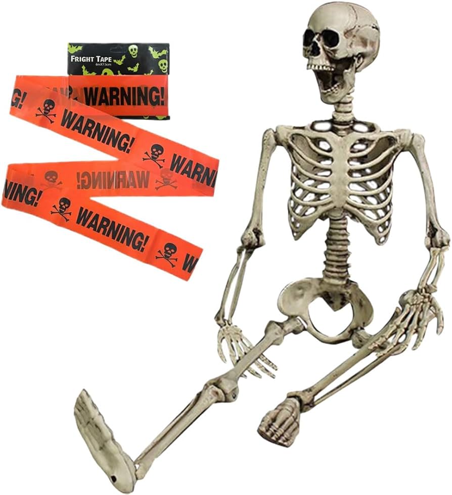 Amazon | [AiO JAPAN] ハロウィン 骸骨 ガイコツ 骨 等身大 置物 約