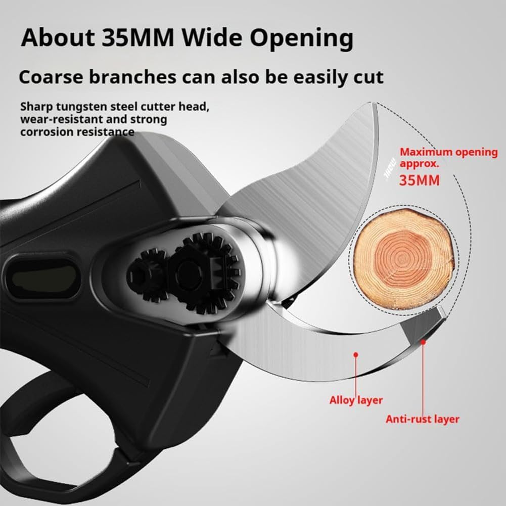 Wood Ranger Power Shears, Sk5 Blade Tree Trimmer, Cordless, Branch Cutter For Gardening Tree Branch, Fruit Trees, Through Every Cut. (1*set+2*battery)