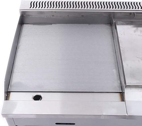 Miniatura 16 de Freidora comercial para encimera, 2 x 6.3 cuartos de galón, gran capacidad, doble tanque de gas, freidora de gas comercial de acero inoxidable con 2