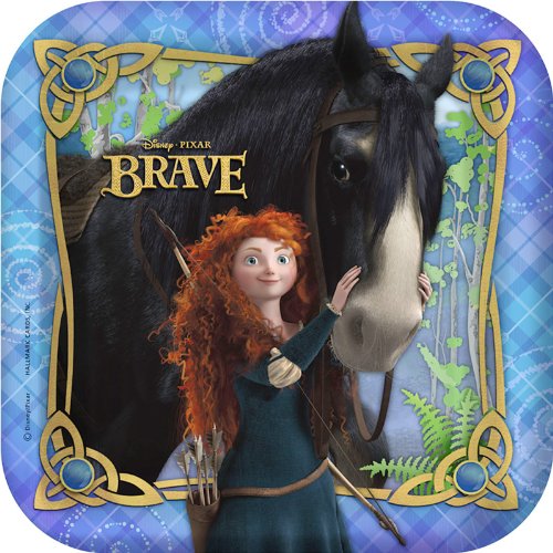Disney Brave Square Dessert Plates (8) Party Accessory