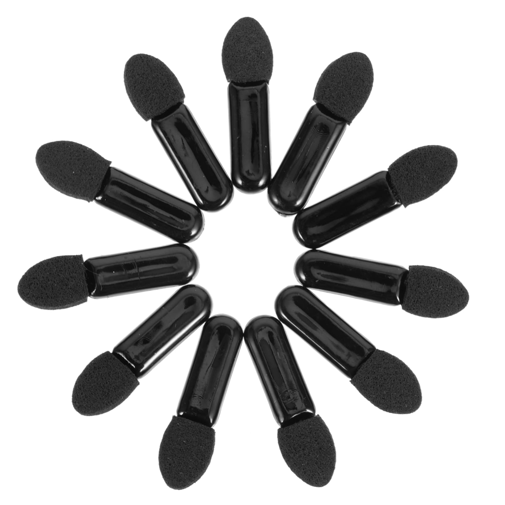 PACKOVE 100Pcs Eyeshadow Applicators Lip Makeup Brush Comfortable Sponge Tips for Eye Shadow Nose Shadow and Lip Makeup Easy to Carry and Store for Daily Use