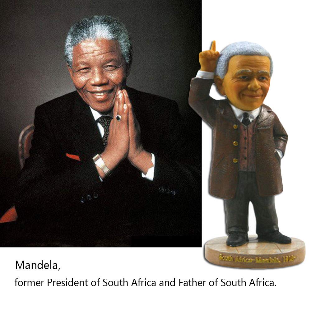 Estatua De Nelson Mandela, Estatua De Resina, Escultura De Decoración del Hogar, Decoración De Colección, Marrón