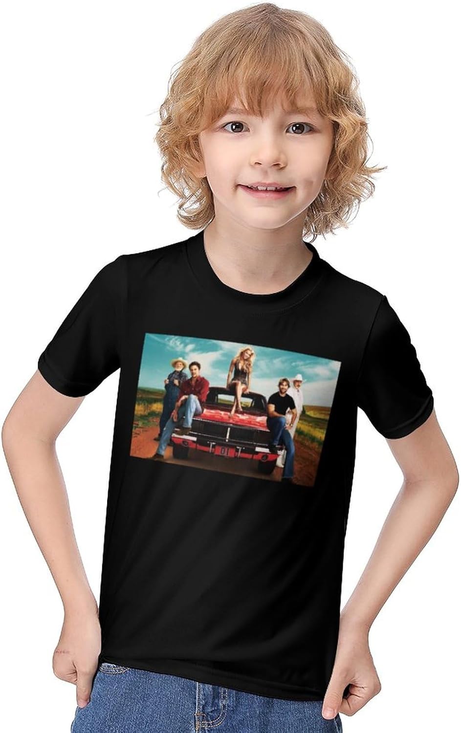 Girls Round Neck T Shirt Short Sleeve Clothes for Hazzard Dukes Tee,Sports Summer T Shirts