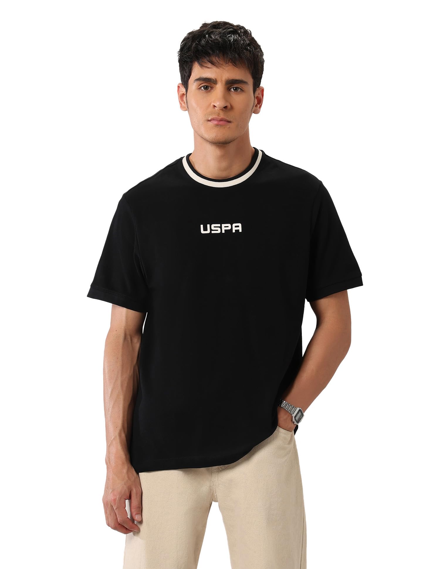 u.s. polo assn. denim co. Men's Relaxed Fit Pure Cotton T-Shirt-picture-25