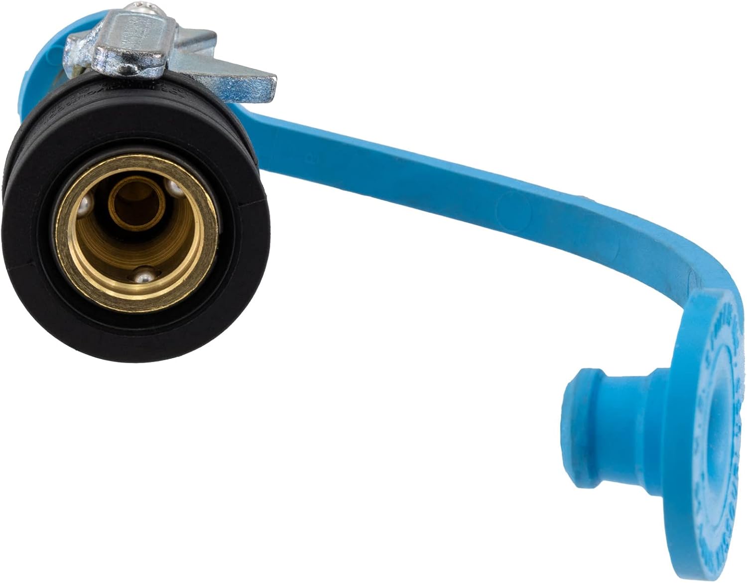 RecPro RV 1/4" LP Gas Quick Connect with Plug | 1/4" Quick Disconnect Valve | Propane Gas Hose Plug with Shutoff Valve