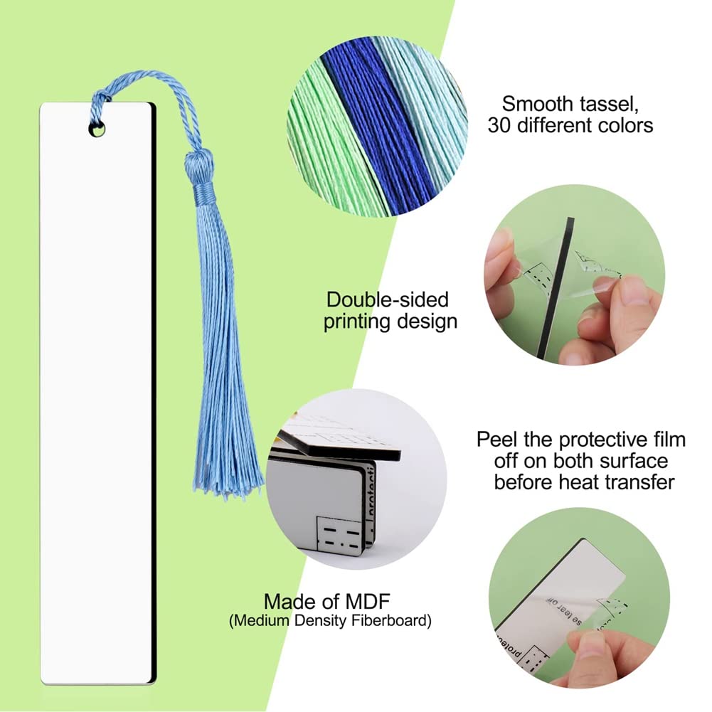 Sublimation Blanks Products,60 Pcs Sublimation Blanks Sublimation Bookmarks Sublimation Blanks