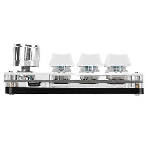 Miniatura 7 de Fydun Teclado mecánico con una sola mano multifunción de 6 teclas, teclado para juegos mini teclado programable de acceso directo con botón teclados