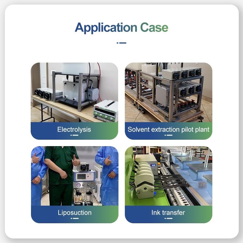 Füllmaschine, Digitale Schlauchpumpe, maximale Durchflussrate 380 ml/min, Präzisions-Flüssigkeitspumpe, Dosierpumpe for Labor BT100M(YZ1515X)