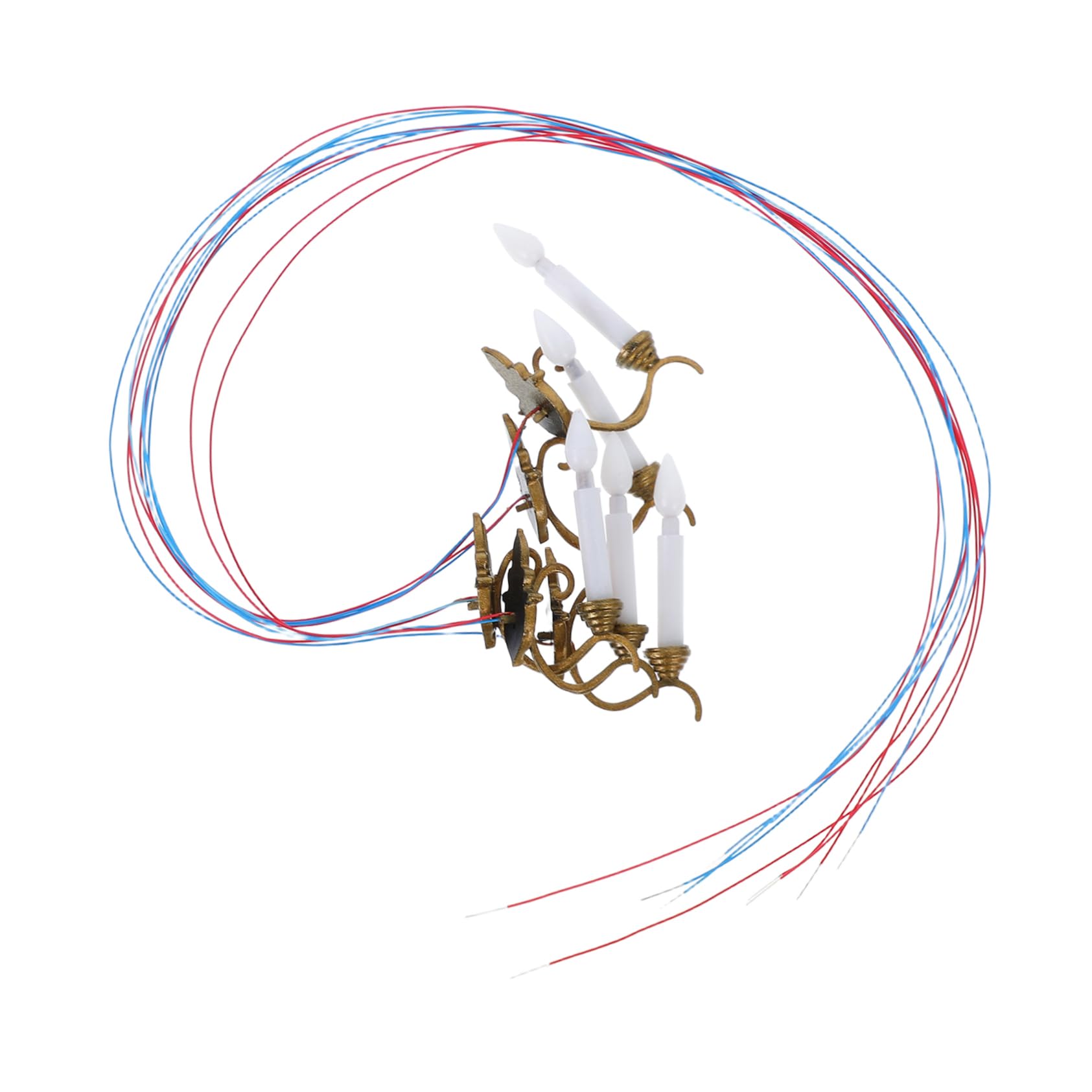 BESTonZON 5pcs Miniature Wall Lights Cute Decor for Mini House Warm Light for Dollhouse Aesthetic Living Decor Photo Prop