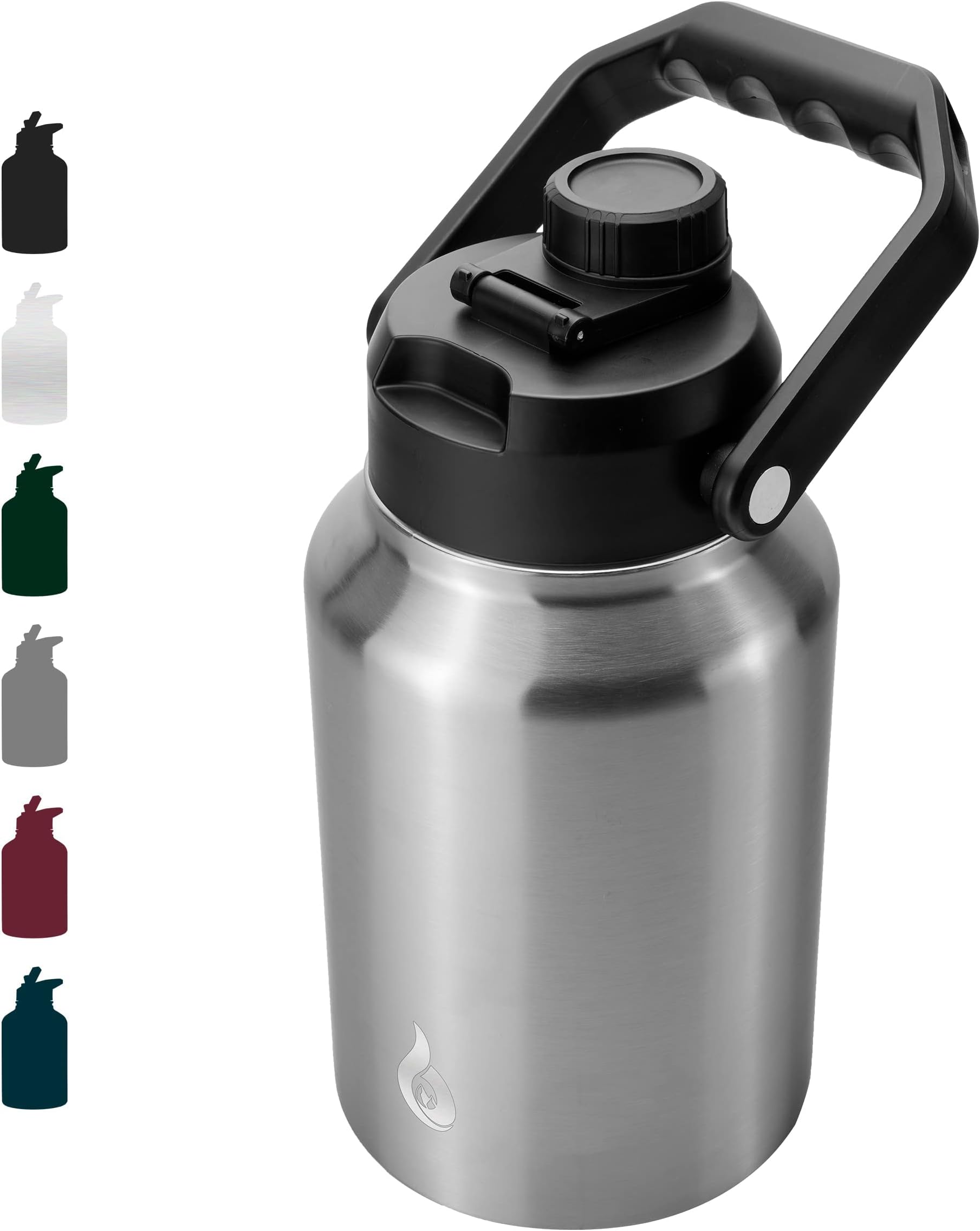 Half Gallon Jug with Handle,64oz Insulated Water Bottle