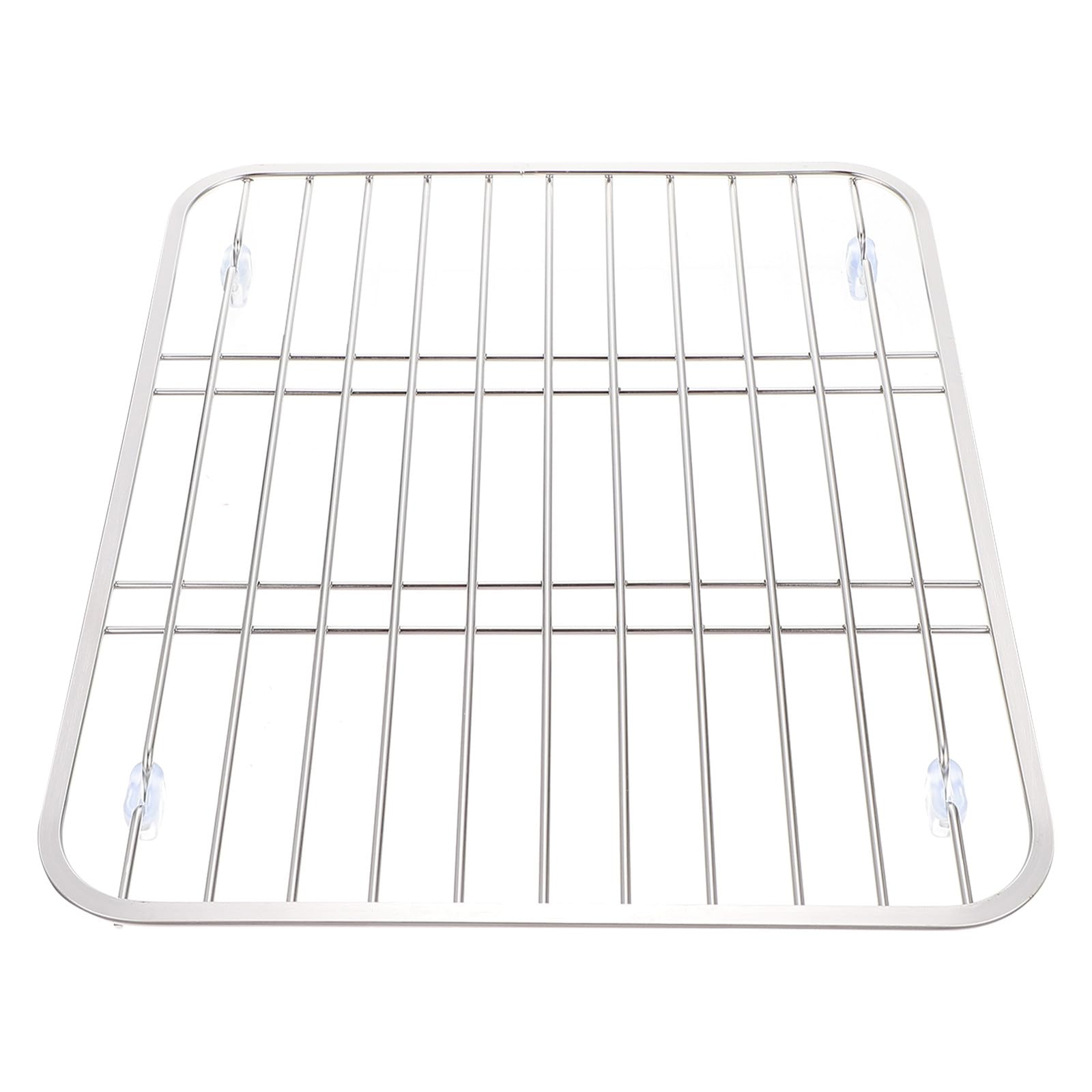 BESPORTBLE Scolapiatti in Acciaio 304 Portaoggetti per Stoviglie Griglia Ventilata Scolapiatti per Lavello Cucina 318X267X23 CM Resistente e Antigraffio per Asciugatura Stoviglie e