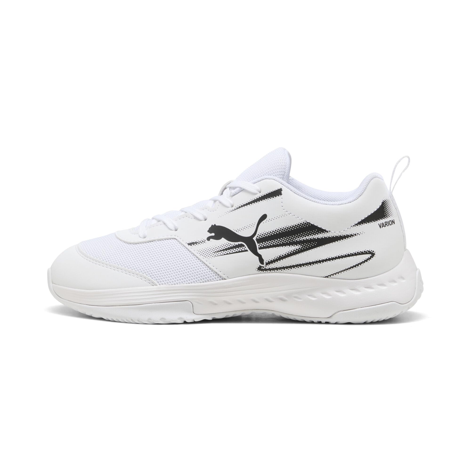 PUMA VARION II JR, Indoor Court Shoe, White Black, 34 EU