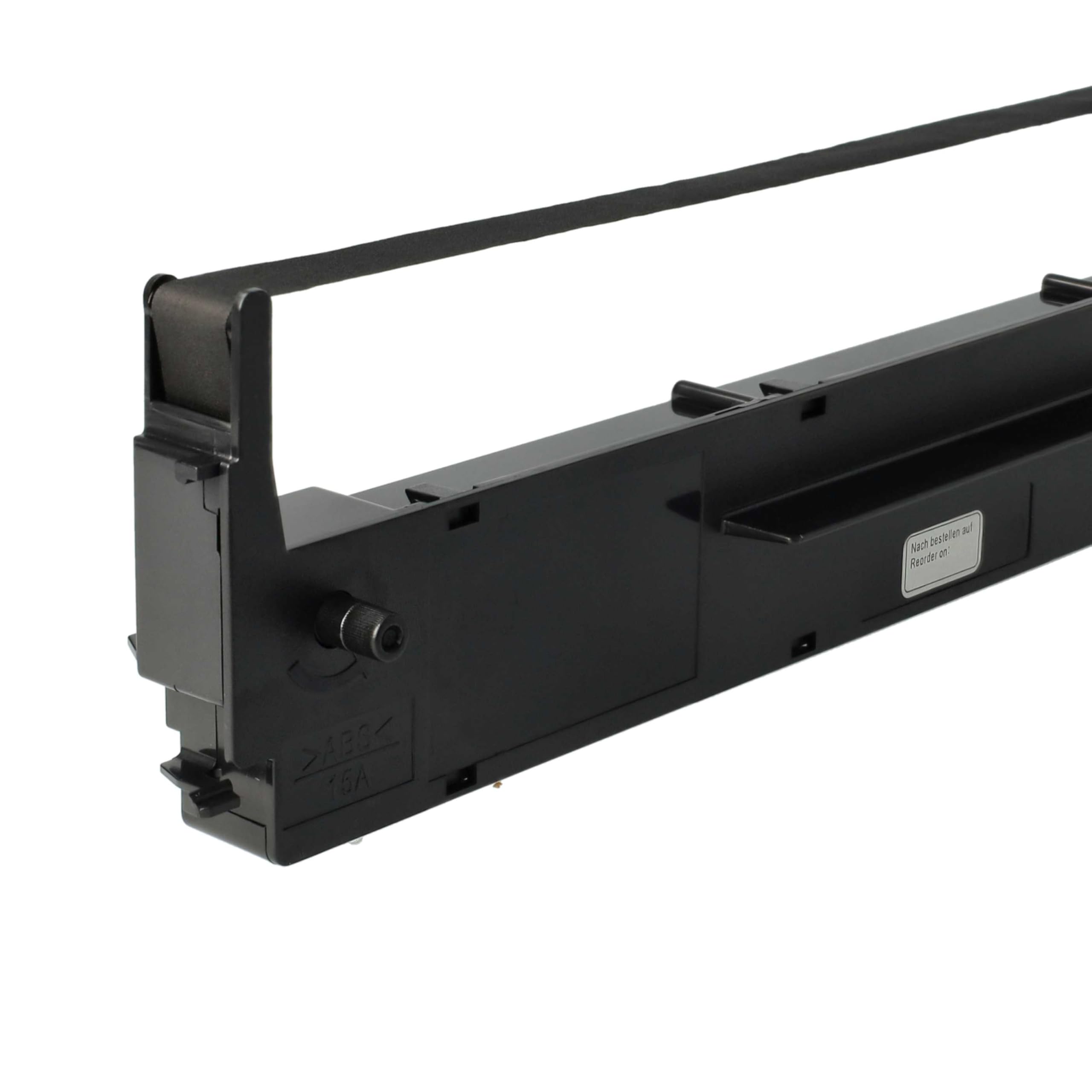 vhbw 10 x taśma barwiąca zamiennik do Epson C13S015021, S015637 do drukarki igłowej, drukarki bonowej - czarna