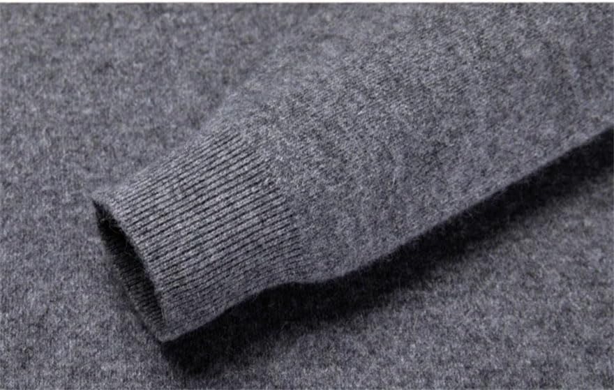 Men Fall Winter Daily Cashmere Sweater Solid Business Vneck Thick Plus Size Pullover Jumper3