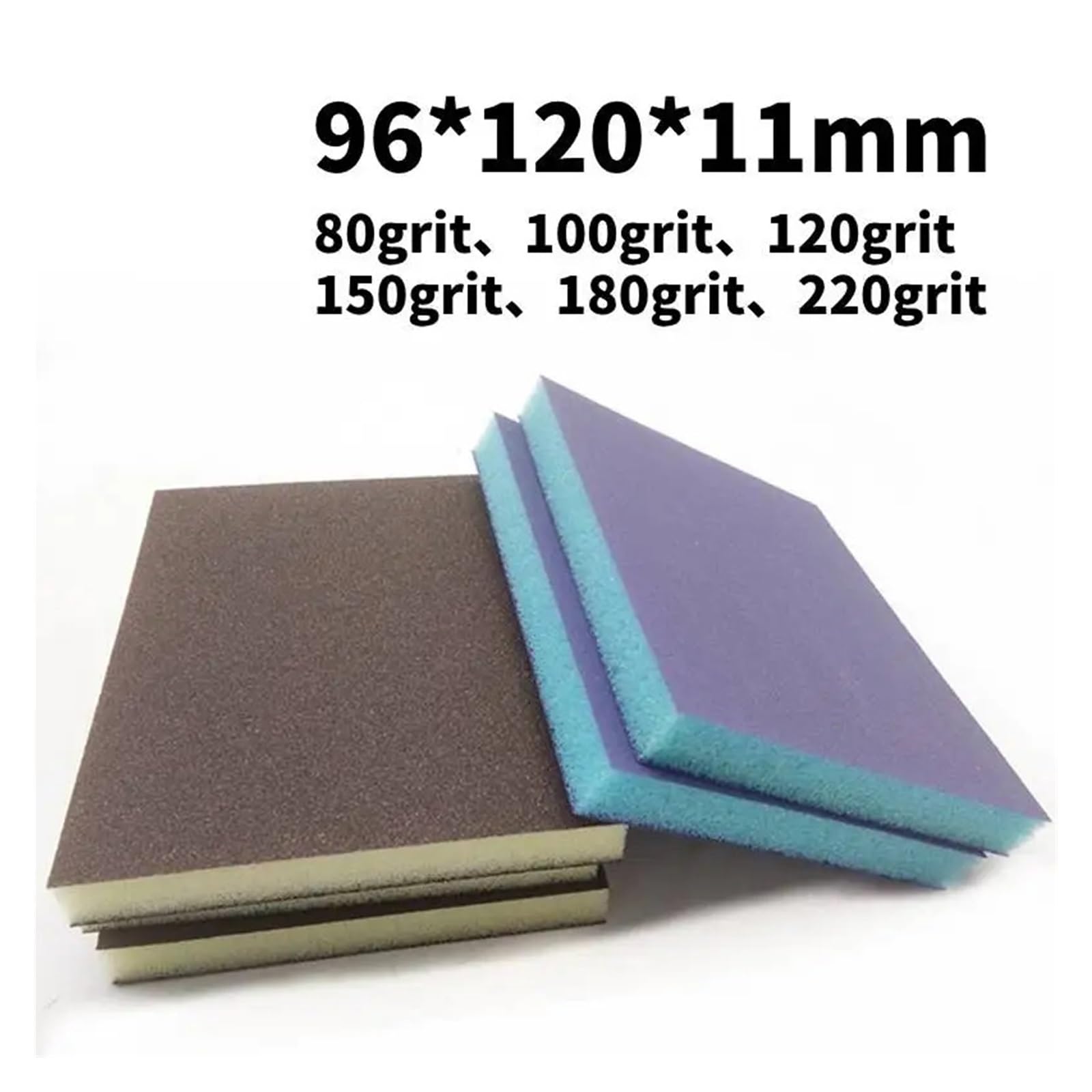 Papel de lija grano variado, herramienta abrasiva, discos lijado grises/azules Adecuado para lijar muebles, madera y metal(Grey,120Grit,5PCS)