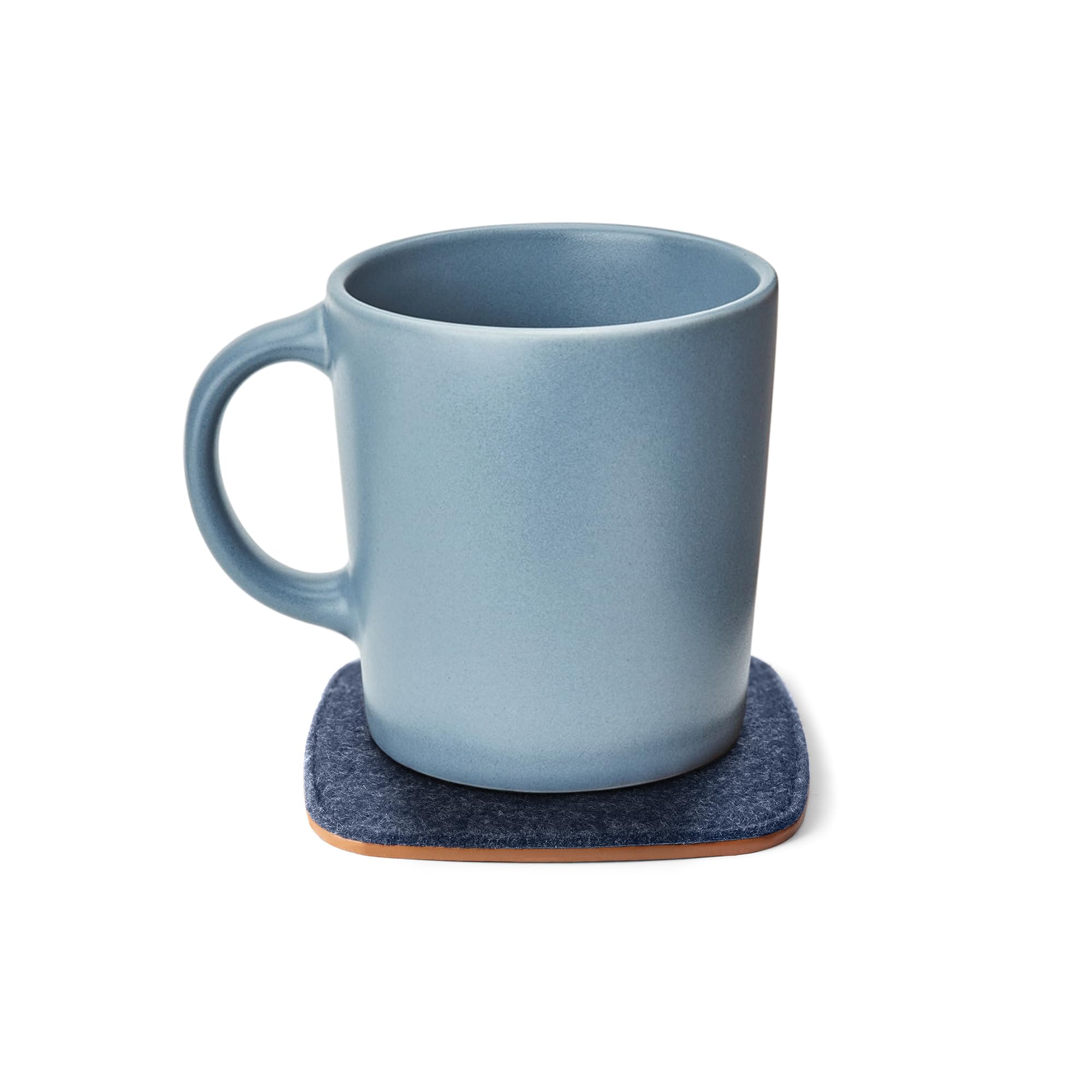Blue Squircle Felt Coasters - Set of 4 -4