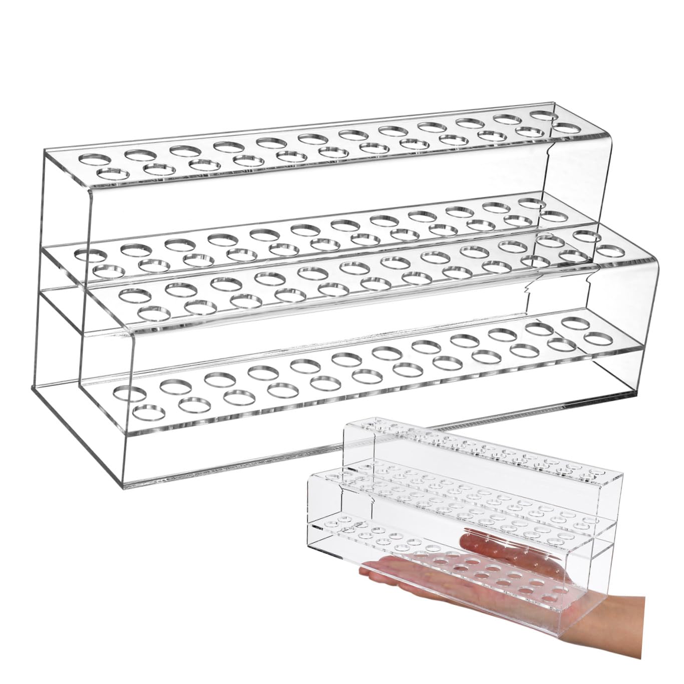 BESTOYARD Espositore Penne in Plastico Design Multi-slot e Struttura Solida, Porta Penne e Pennelli Grande Capacità per Scrivania e Organizzazione Articoli da Ufficio