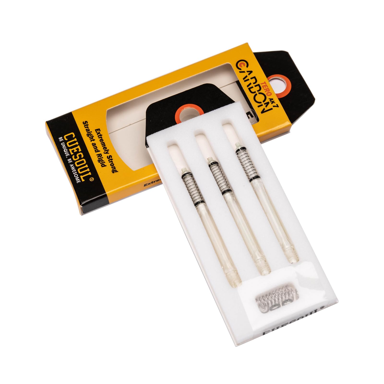 CUESOUL TERO AK7 Carbon Dart Shafts/Stem,Slim,Built-in Spring Telescopic,Set of 3 pcs