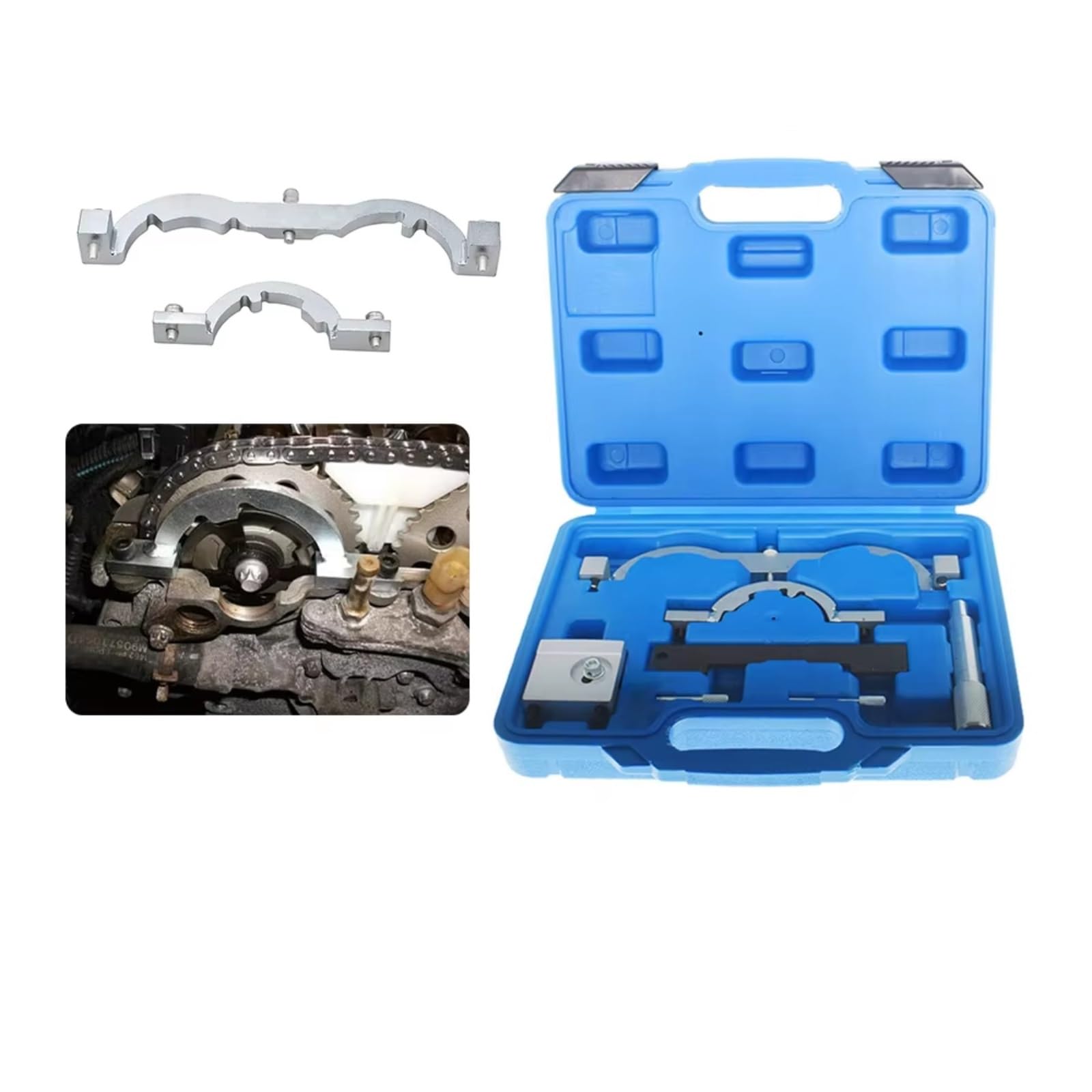 Motor Steuerkette Werkzeug Kompatibel Mit Opel Für Adam 1,2 1,4 2012- Für Corsa-D 1,0 1,2 1,4 2009- Für Zafira-C Für Tourer 1,4 2011- Steuerketten-Werkzeugsatz Für Turbomotoren