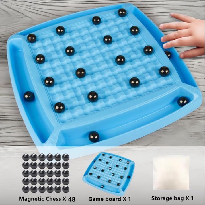 Miniatura 2 de Juego de ajedrez magnético, tablero para niños de 8 a 12 años, dults y familia, juego de mesa de ajedrez con imán de estrategia (48 piezas de