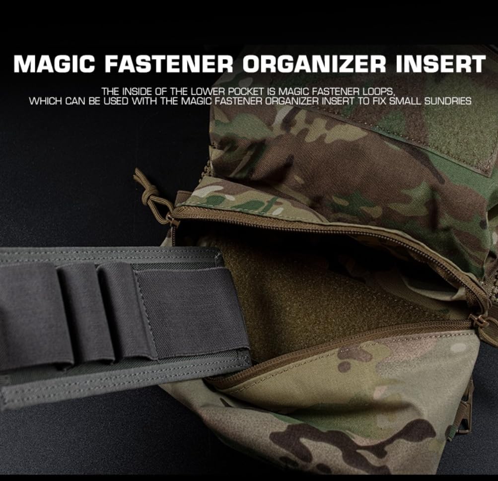 Peminkoo Sac Double Panneau arrière F.CPC V5 de Style F.erro Poches à Usage général Gilet Porte-plaques Accessoires Divers Pochette Airsoft