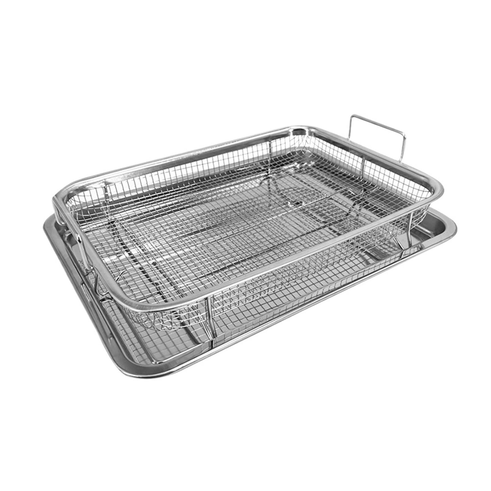 Panier carré en maille en acier inoxydable pour frites et friture