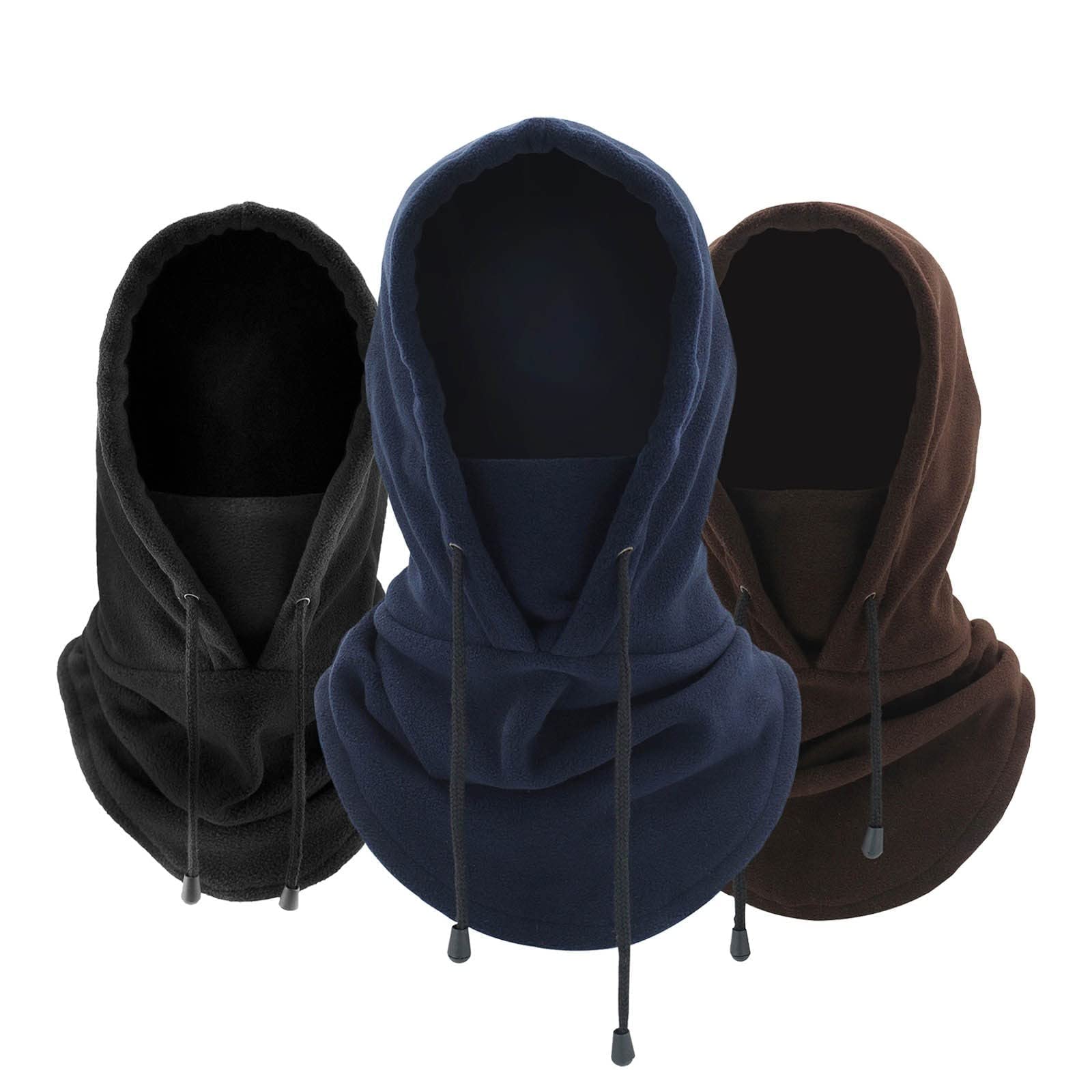 JeffMVP Balaclava Ski Mask, Windproof Full Face Cover, Neck Coverage Headgear, Thermal Balaclava Face Mask Outdoor Sports Mask Hood Hat, Unisex Multipurpose Headwear (Blue)