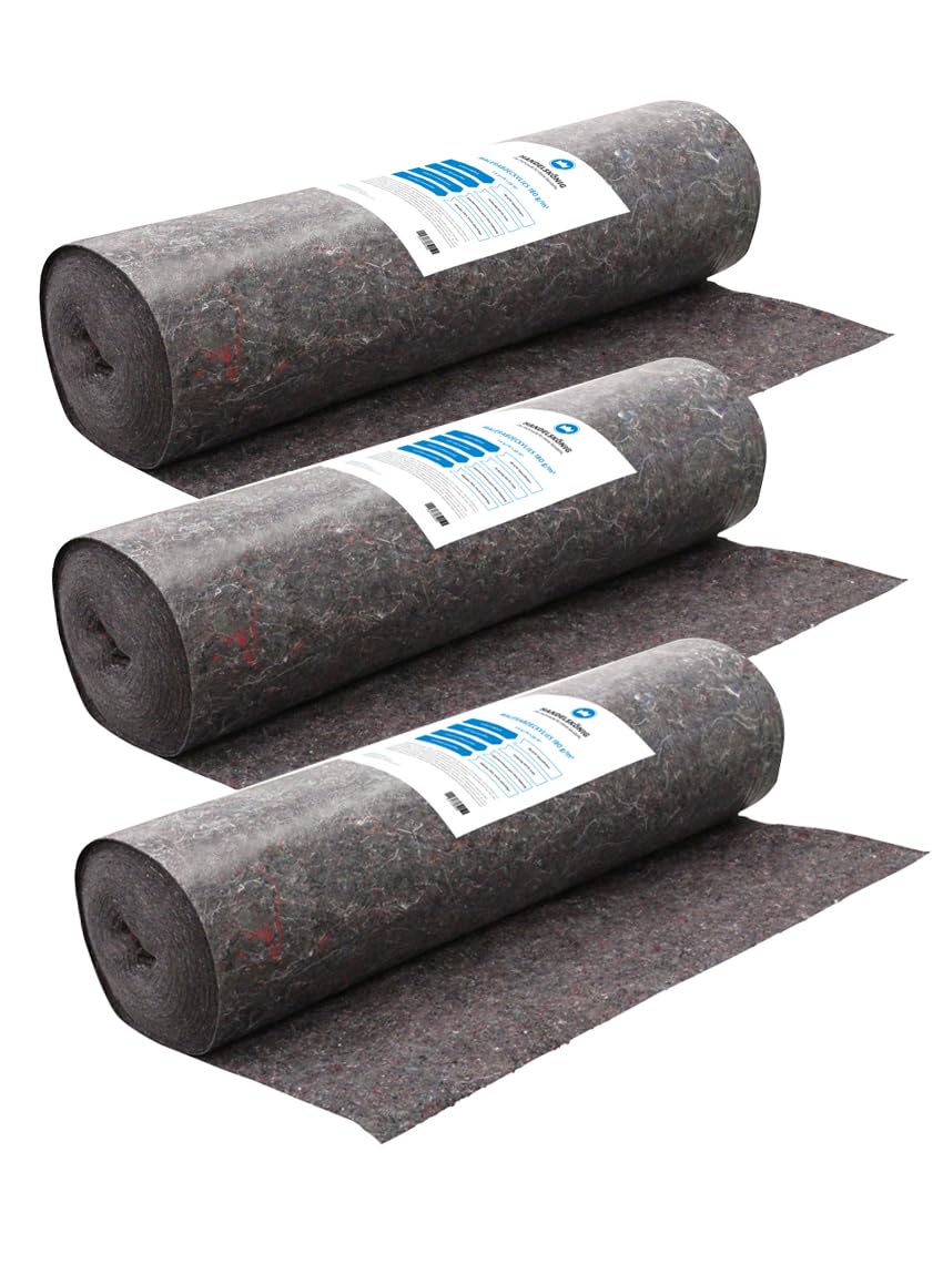 3 Rollen Handelskönig Malerabdeckvlies 50 m² ca. 180 g/m² Vlies Bodenvlies Renoviervlies Abdeckvlies Malervlies Schutzvlies