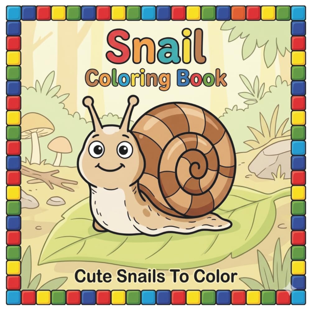 Snail Coloring Book: Coloring Book For Kids | Cute Animal Coloring Book | Cute Snail Coloring Book | Snails For Kids | Kid Coloring Book | Coloring Pages For Children Ages 3-6