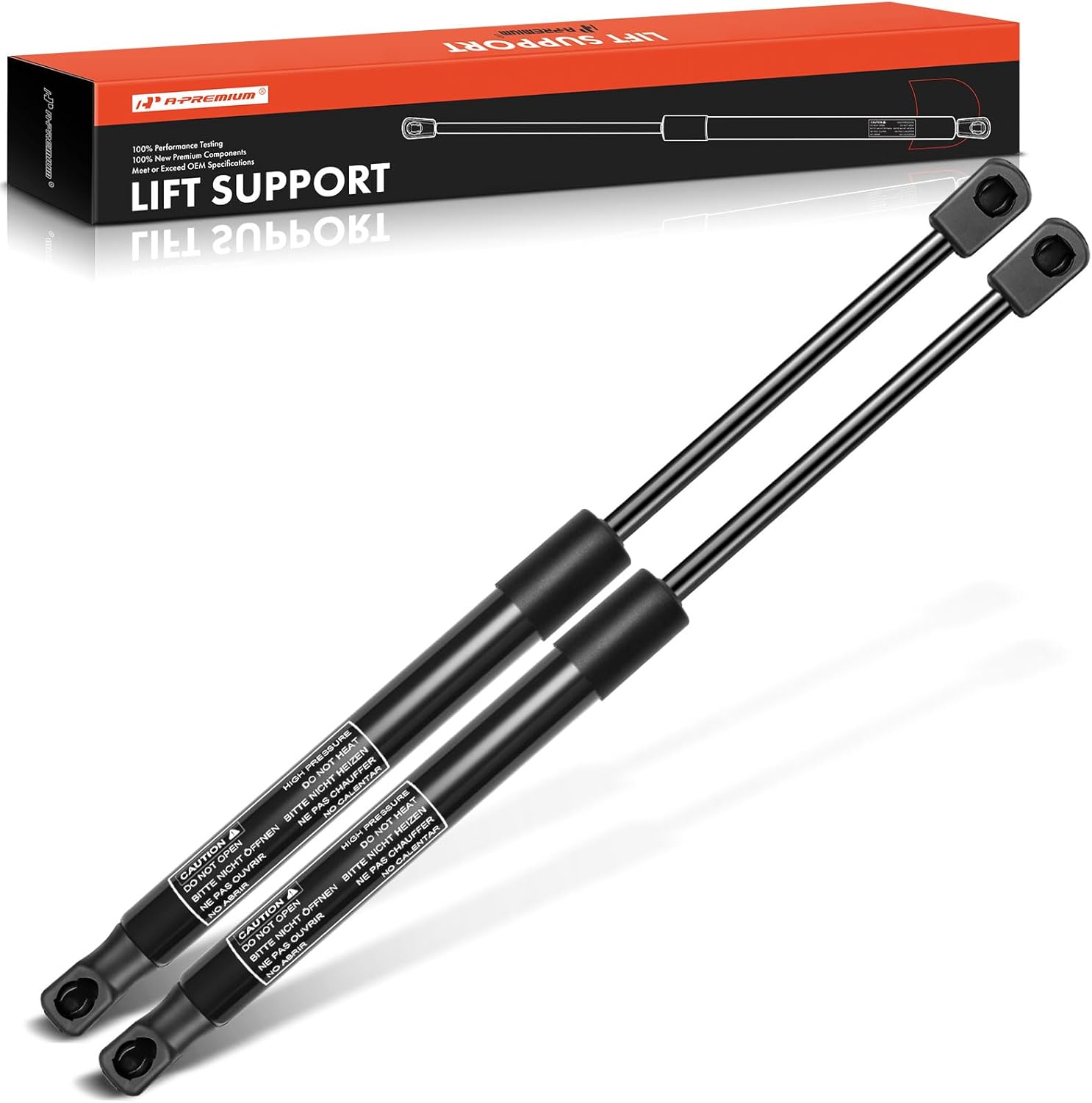 A-Premium Rear Tailgate Lift Supports Shock Struts Compatible with Select Hyundai Models - Veracruz 2007 2008 2009 2010 2011 2012, Sport Utility - Replace # 817703J020 (2-PC Set)