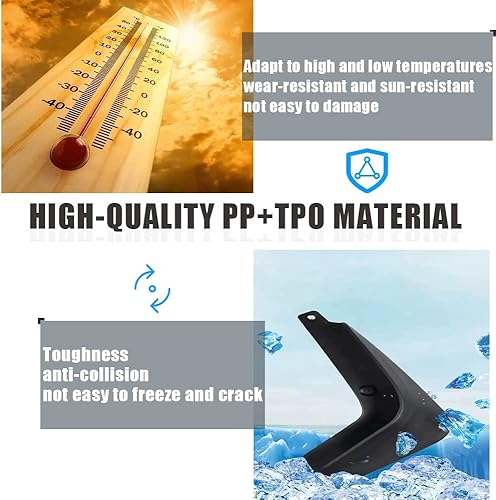 Miniatura 5 de HYZIJIN 4 protectores contra salpicaduras, aletas para barro, guardabarros compatibles con Toyota Hilux SW4 Fortuner AN10 AN20 AN30 AN50 2005  2014