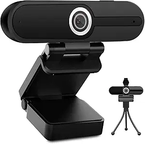 4K HD Webcam with Microphone, 8MP USB Computer Web Camera With Privacy Shutter and Tripod, Pro Streaming Webcam PC Cam Mac Desktop Laptop for Gaming Video Recording Calling Conferencing Online Classes