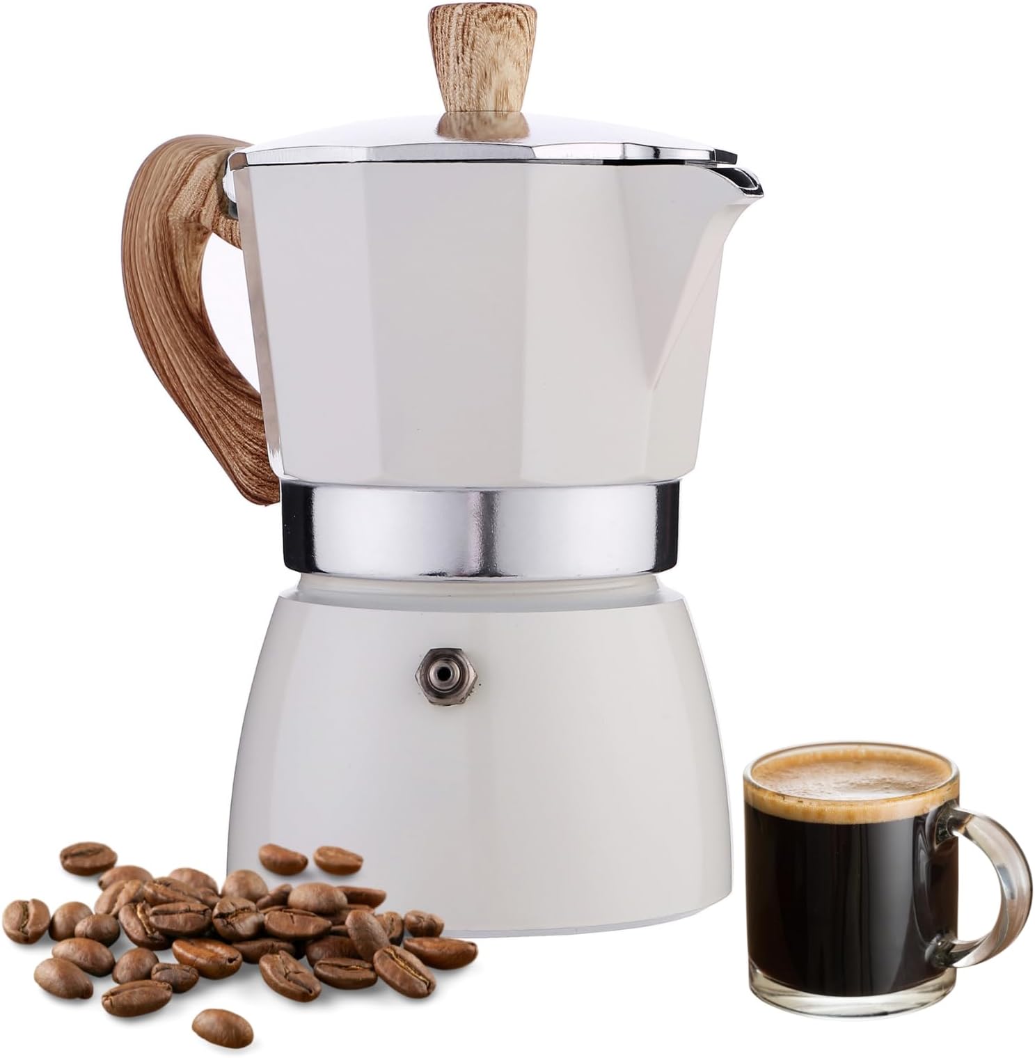 Anves Moka Pot - WHITE