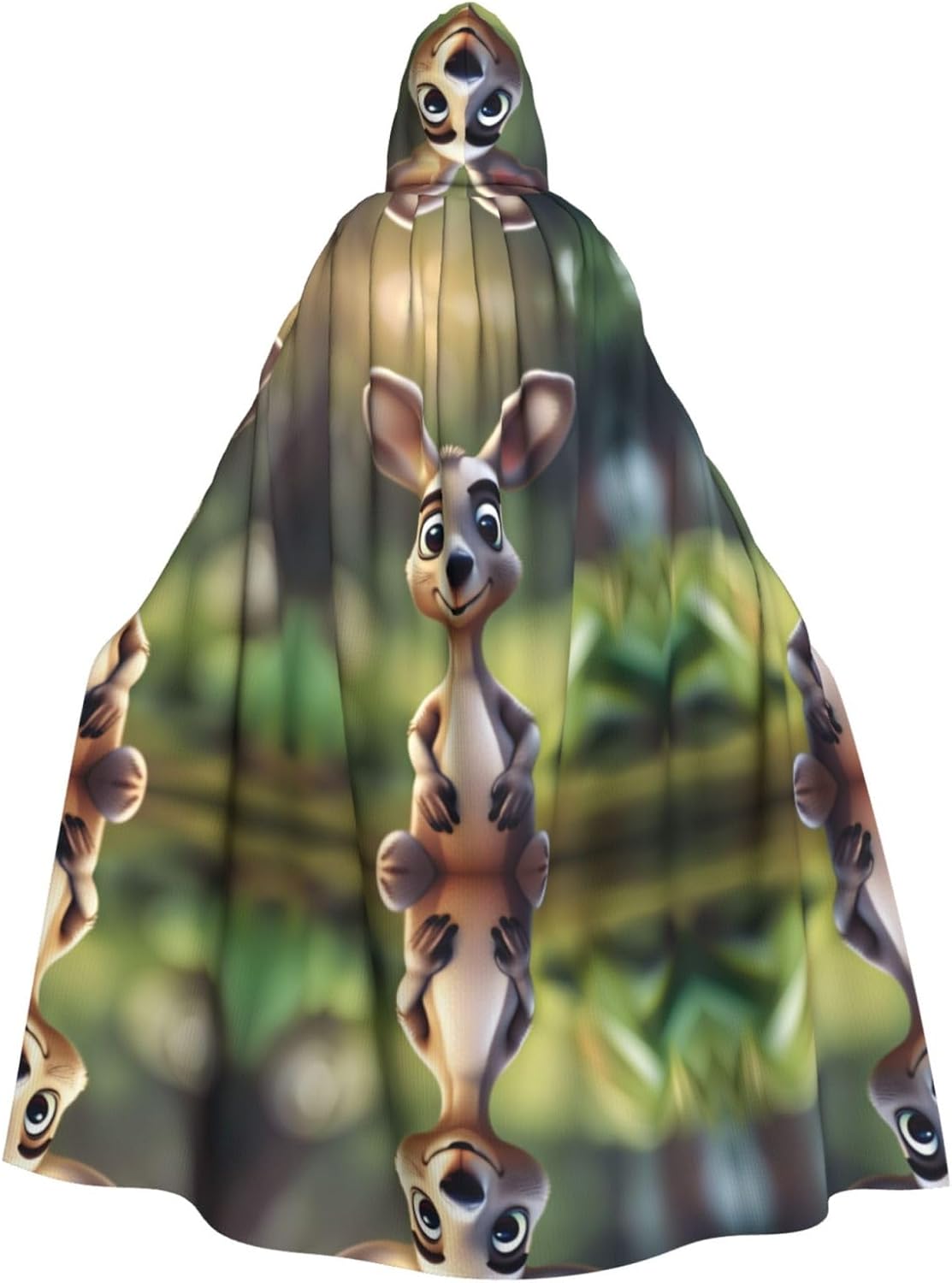 SSIMOO Funny Cartoon Kangaroo Zoo (1) Eye-Catching Cosplay Costume Cape for Women - Unisex Vampire Cloak for Halloween.