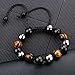 10MM Healing Crystal Beads Handmade Mens Bracelet Triple Protection Bracelet for Men Women with Tiger Eye Black Obsidian and Hematite (Yellow Tiger Eye)