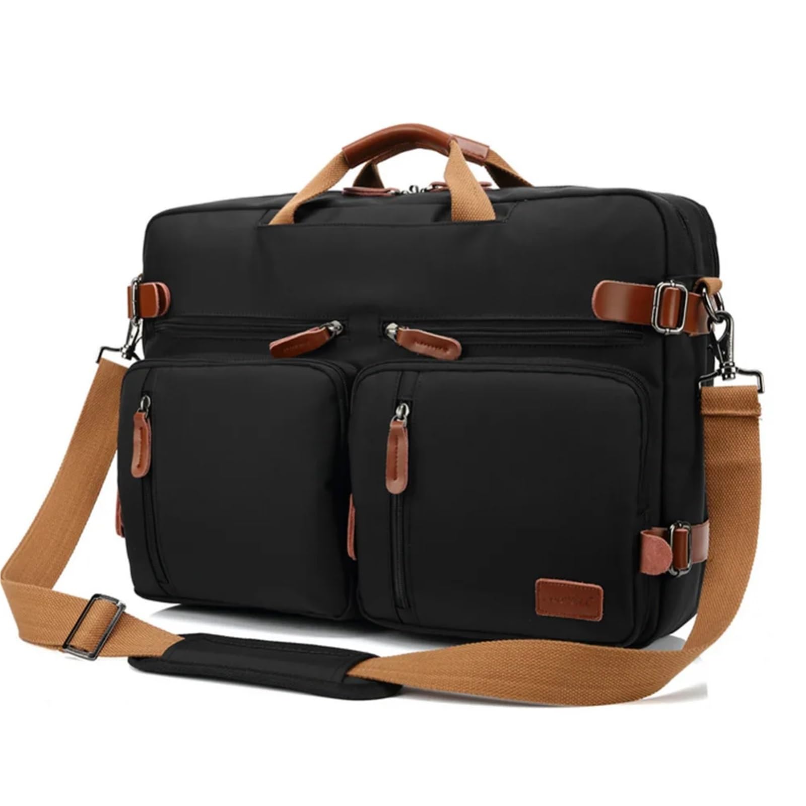 Valigetta 24 Ore Uomo Borsa a mano da lavoro Zaino convertibile for laptop a tracolla for notebook 14 15 pollici