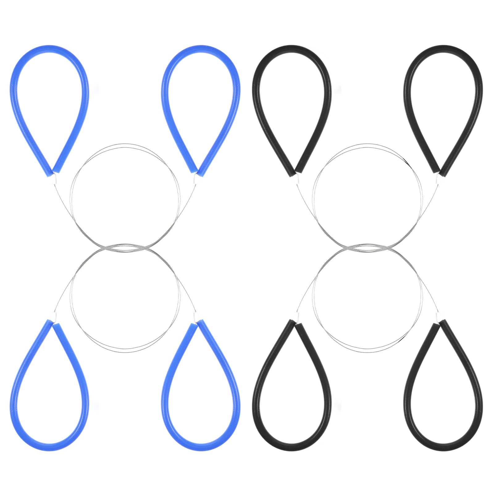 Molain 4Pcs Clay Cutters, Steel Wire Clay Cutters Pottery Clay Cutting Tool with Rubber Handle Porcelain Clay Cutting Line for Clay Artist Sculpting Cheese Dough DIY Craft