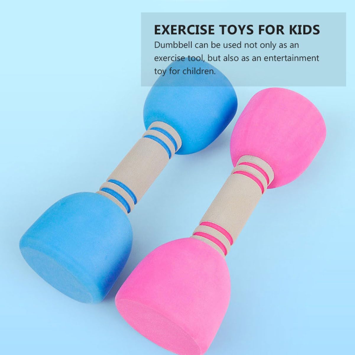 Fitness Dumbbells for Kids 1 Pair Lightweight Colorful Exercise Weights Safe for Toddlers and Beginners for Gymnastics and Home Workouts Random Color
