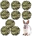 Yesland 9 Bolas de Hierba, Bolas para Masticar Conejo, Bolas para Mascotas de 9 cm, Juguete para Masticar Hierba Timothy, Bolas de ratán, Juguetes para Actividades y Bolas de Conejo