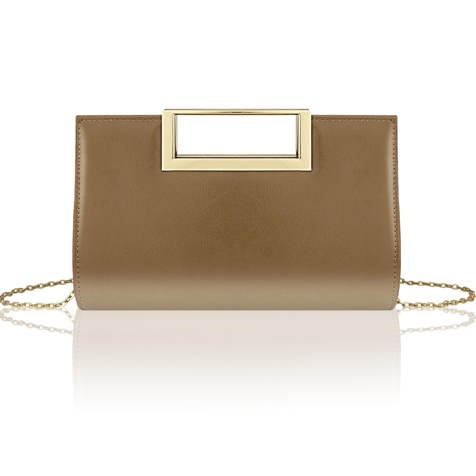 Gets Clutch Purses for Women PU Leather Evening Handbag for Formal Wedding Party Clutches Small Crossbody Bag with Chain