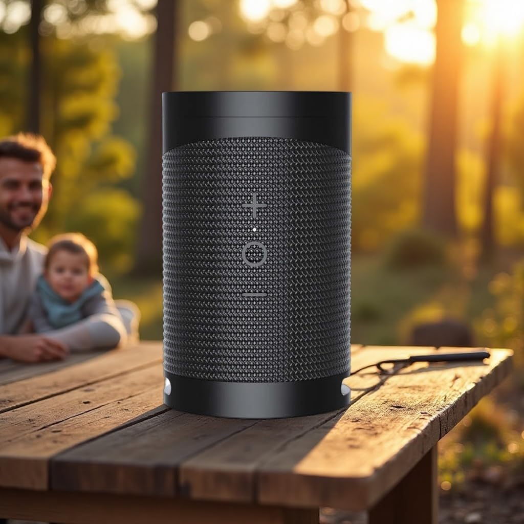 Duo Bluetooth Speaker, 2 in 1 Portable Bluetooth Wireless Earbuds Combo Mini 360 Surround Stereo Sound with TWS Earbuds Built-in Mic and Charging Case for Home Party Outdoor Travel