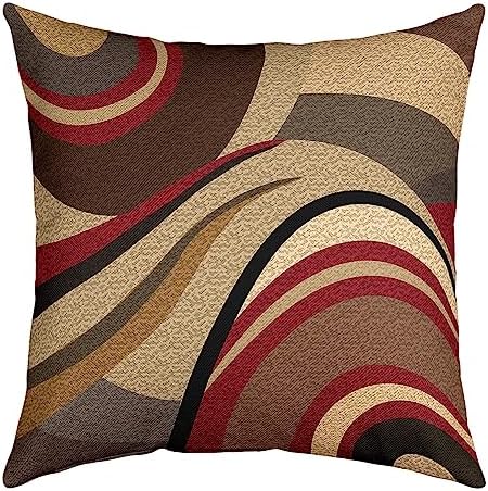 Hanrunsi Lot De 4 Housses De Coussin, 40 X 40 Cm, En Polyester, Motif