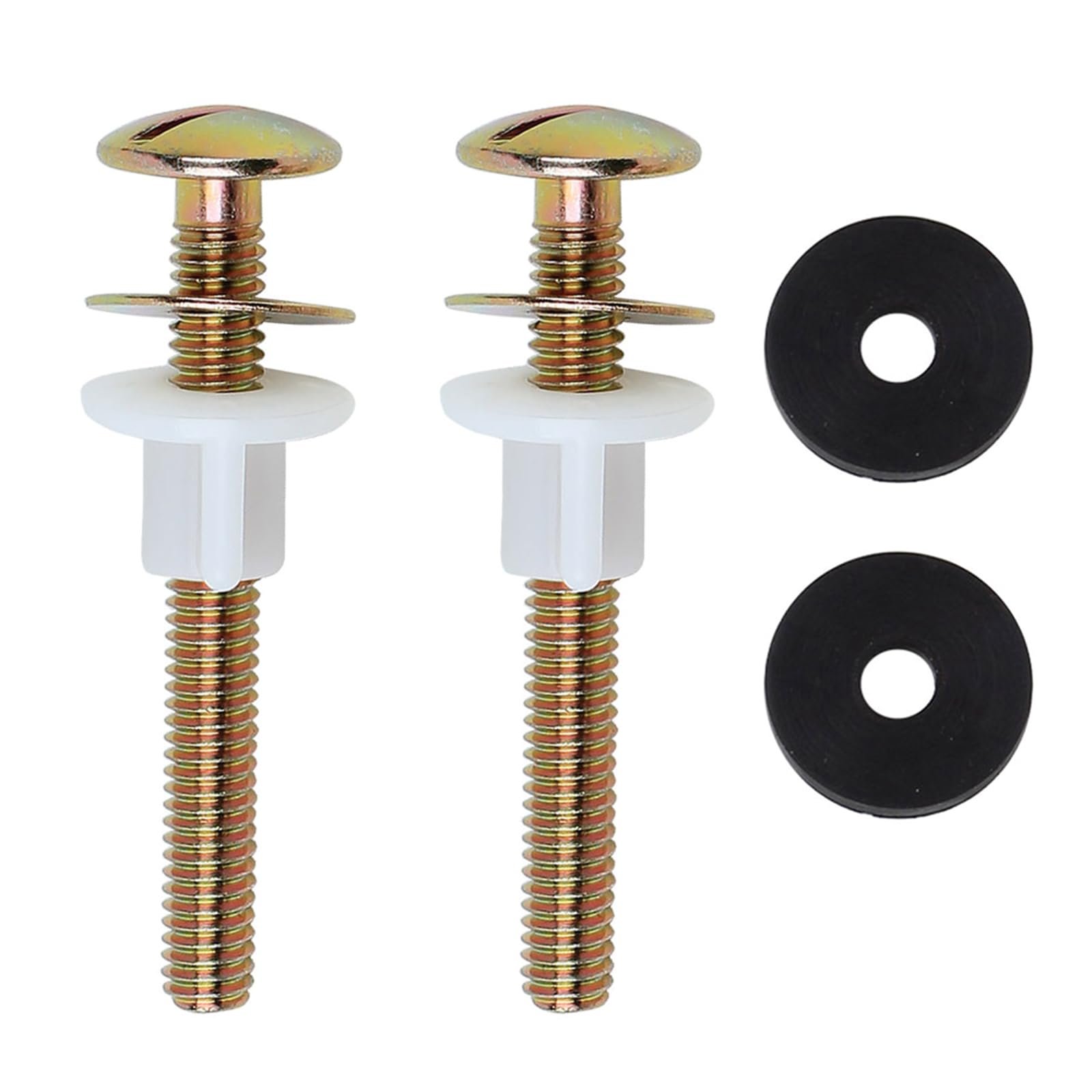 Toilet Screw Set Toilet Seat & Screws Replacement Hardware Screw Set for Fasteners