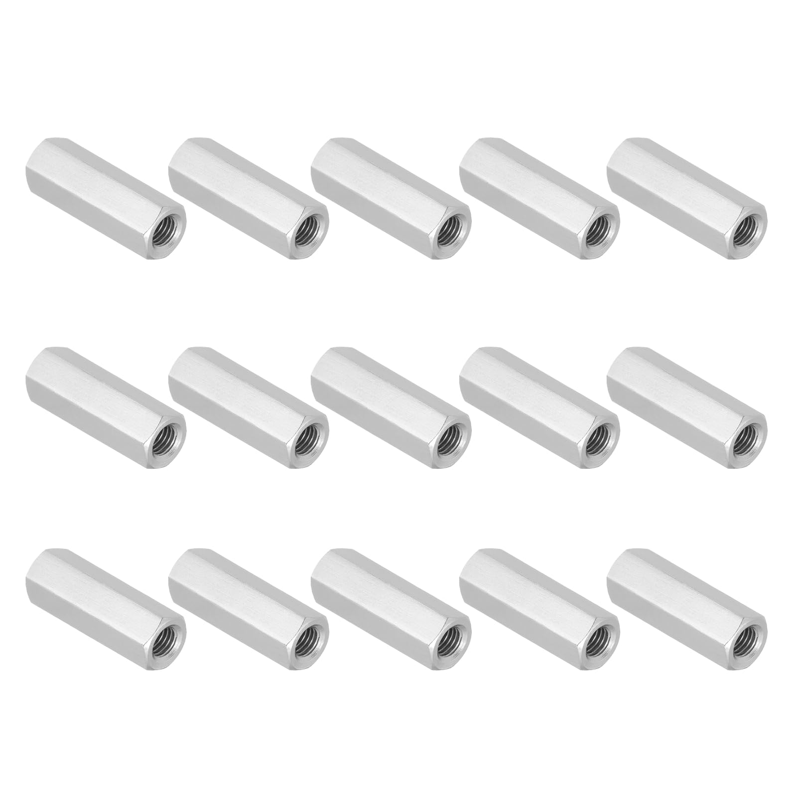 PATIKIL 3/8"-16 UNC 304 Stainless Steel Hex Coupling Nuts