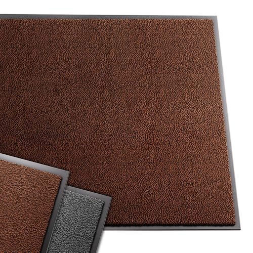 vounot® Tapis de Porte Paillasson d'Entree Interieur et Extérieur Tapis Antidérapant et Anti-Poussière Tapis d’entrée Imperméable Lavable 90x150cm...