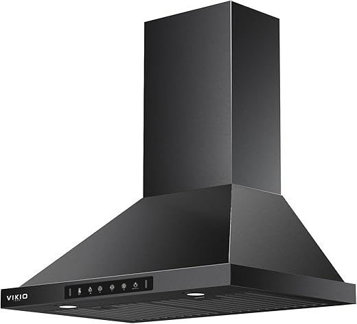 Black Wall Mount Range Hood 30 Inch, Stainless&hellip;