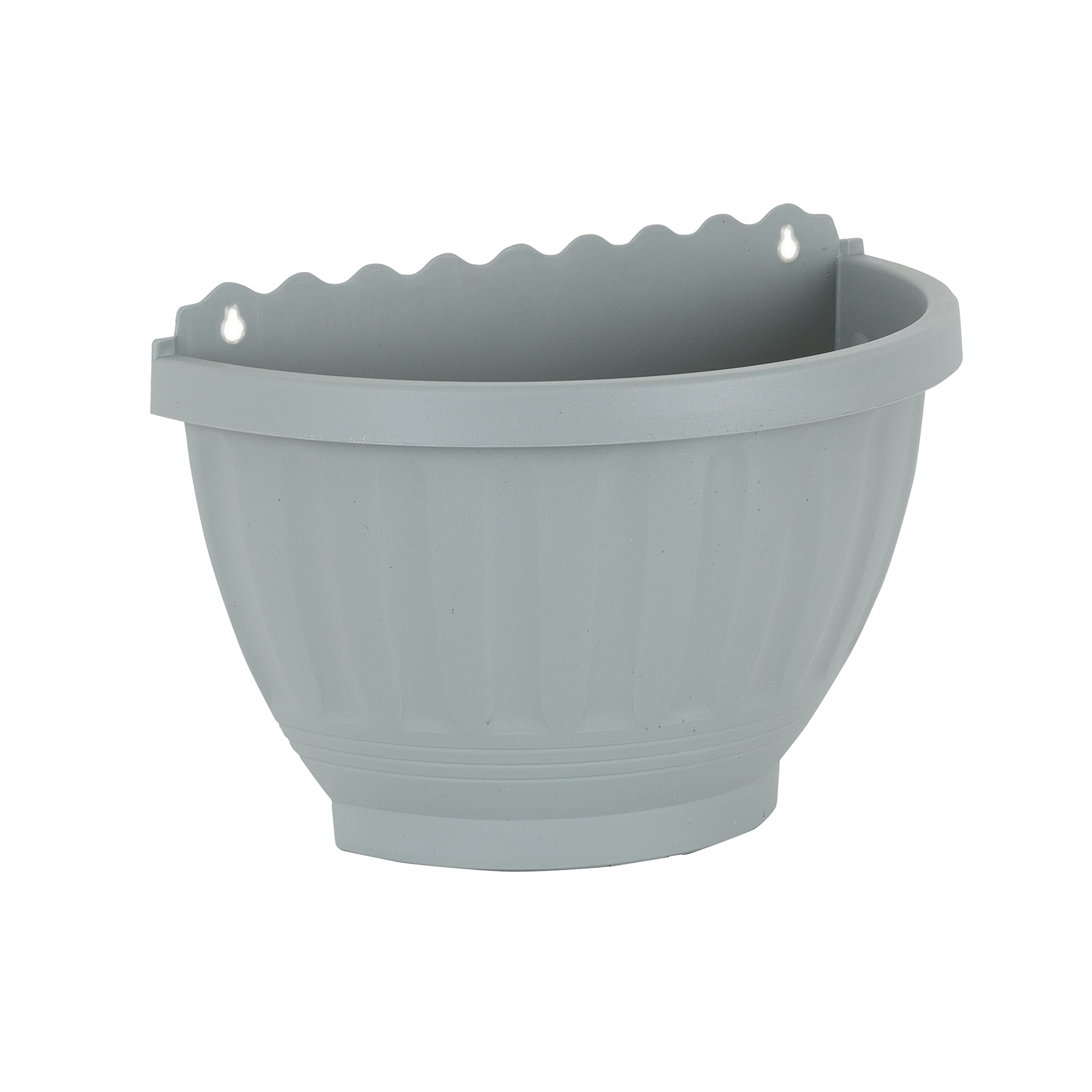 Wham Grey Set 4 Etruscan 30Cm Plastic Wall Basket Soft