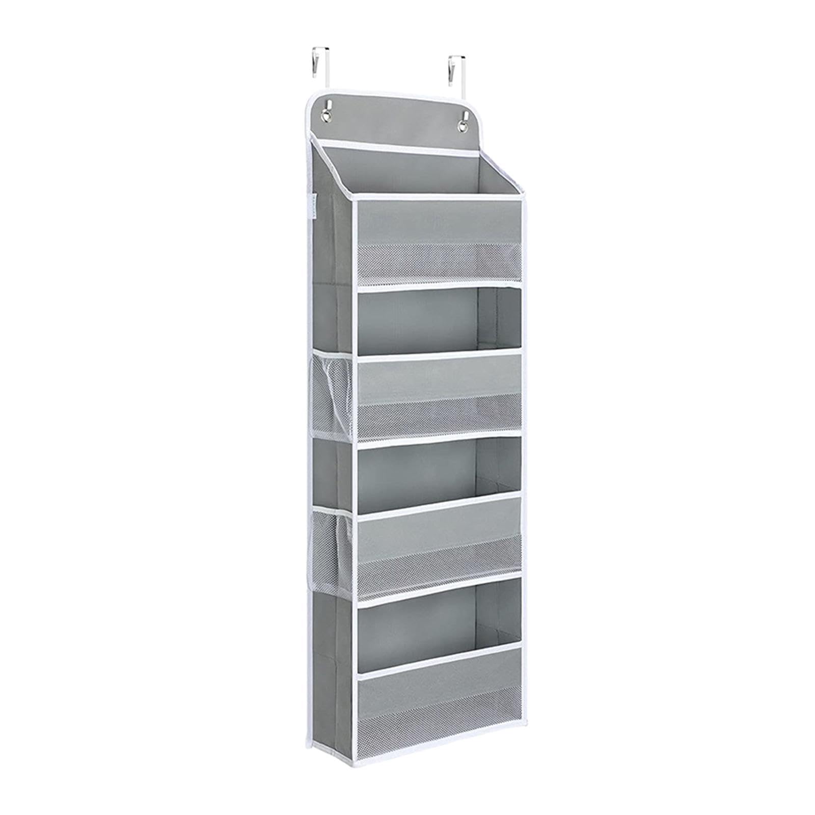predolo Organizador de Zapatos sobre La Puerta con Bolsillos Profundos, Zapatero Colgante para Armarios Y Puerta Estrecha, Colgador para Zapatos, Gris, tal como se describe