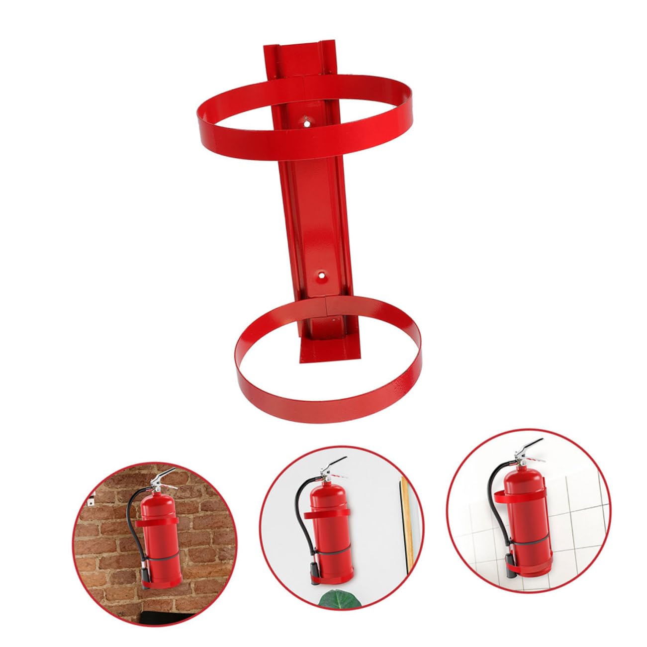PRETYZOOM 2piezas Soporte Para Extintor De Incendios De Soporte De Pared Para Colgar Extintor Para Uso Hogares Oficinas y Locales Comerciales
