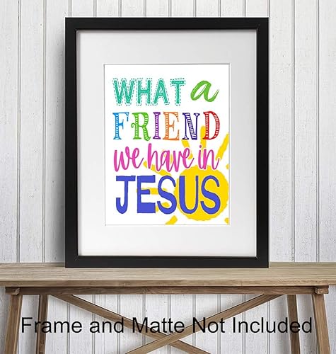 Miniatura 2 de Religious Wall Decor - God Wall Decor - Christian Art for Boys or Girls Room Picture, Kids Bedroom, Sunday School, Church - Catholic Gifts - Bible